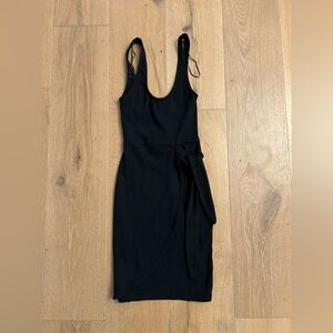 NWT ZARA small black fitted dress